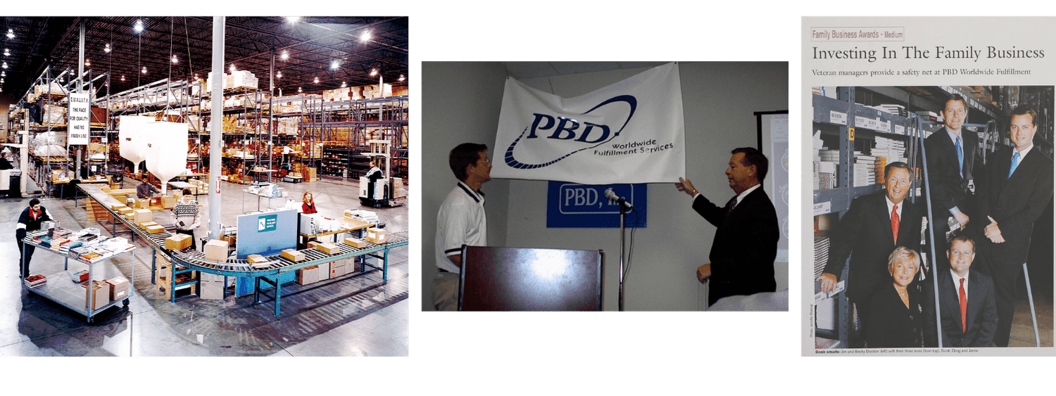 PBD 3PL Fulfillment Services Growth years 1996-2005