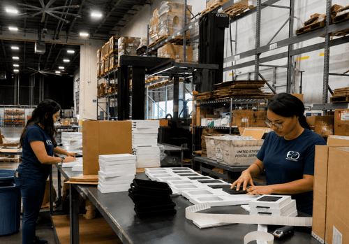 PBD Worldwide third-party logistics fulfillment center supporting DTC and B2B order fulfillment